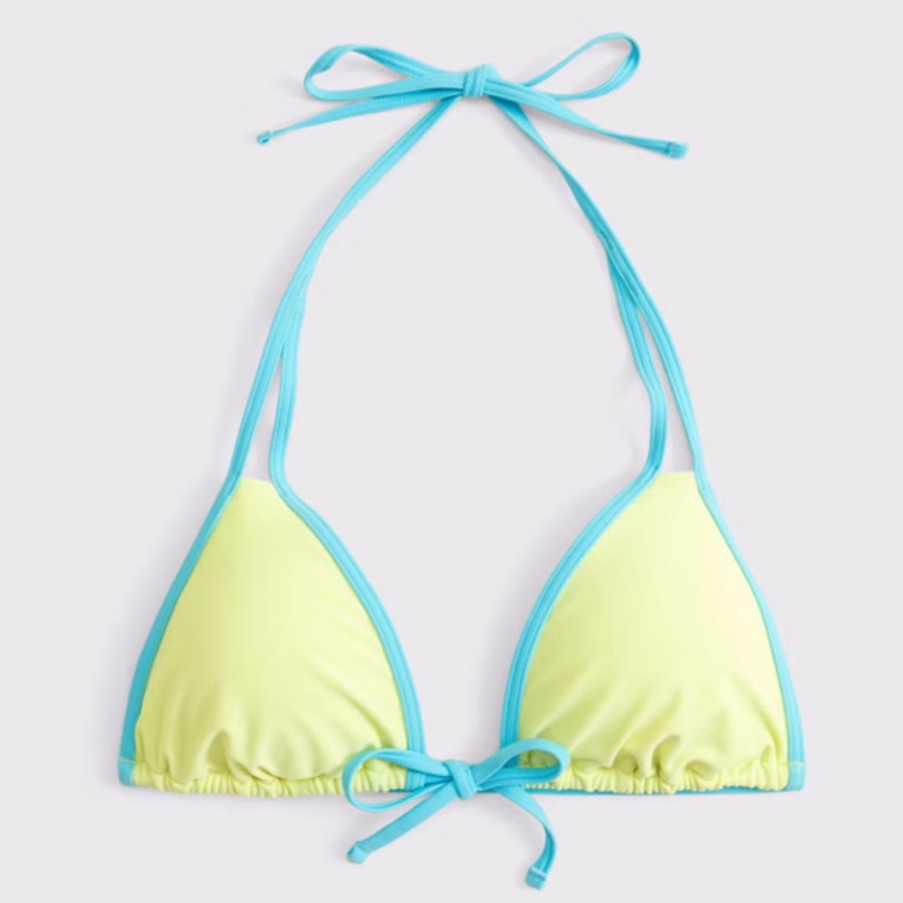 🫎 A&F Contrast Triangle Bikini Set Small NWT👙 - Picture 12 of 13